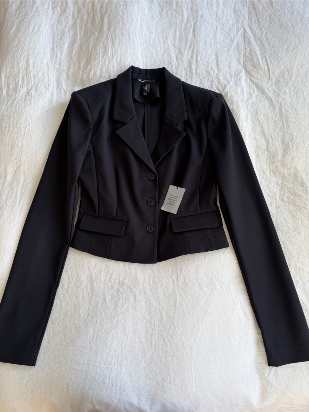 NWT Helsa Lady Jacket V Neck Button Tailored Fitted Blazer Black Revolve Elsa